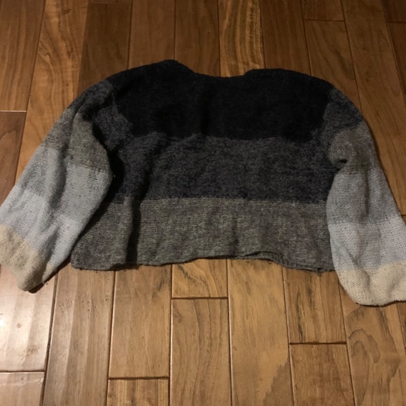 FREE PEOPLE Alpaca Chunky Knit Sweater Oversized Bishop Sleeve Medium - Large - Picture 9 of 16